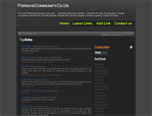 Tablet Screenshot of porschecommunity.co.uk